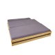 NORDIC LIVING COLLECTION 3-i-1 funksjonssofa Lotar 90x200 laget av heltre i naturlig lakk med 3 liggeflater inkludert lamellbunn