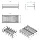 NORDIC LIVING COLLECTION 3-i-1 funksjonssofa Lotar 90x200 laget av heltre i naturlig lakk med 3 liggeflater inkludert lamellbunn