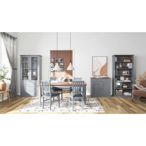 NORDIC LIVING COLLECTION FSC bokhylla LZ 5 gr� med 6 fack