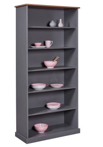 NORDIC LIVING COLLECTION FSC bokhylla LZ 5 gr� med 6 fack