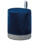 NORDIC LIVING COLLECTION Osane pall i sammetsbl�tt med PU-handtag, f�rvaringsutrymme och b�rrem i konstl�der