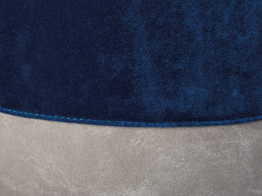 NORDIC LIVING COLLECTION Osane pall i sammetsbl�tt med PU-handtag, f�rvaringsutrymme och b�rrem i konstl�der