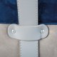 NORDIC LIVING COLLECTION Osane pall i sammetsbl�tt med PU-handtag, f�rvaringsutrymme och b�rrem i konstl�der