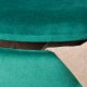 NORDIC LIVING COLLECTION Papua-pall i gr�n sammet med PU-handtag, f�rvaringsutrymme och b�rrem i konstl�der