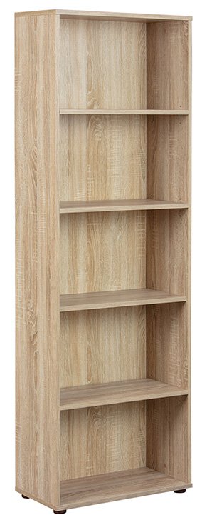 NORDIC LIVING COLLECTION Parini 4 5F bokhylle, Sonoma eikefinish