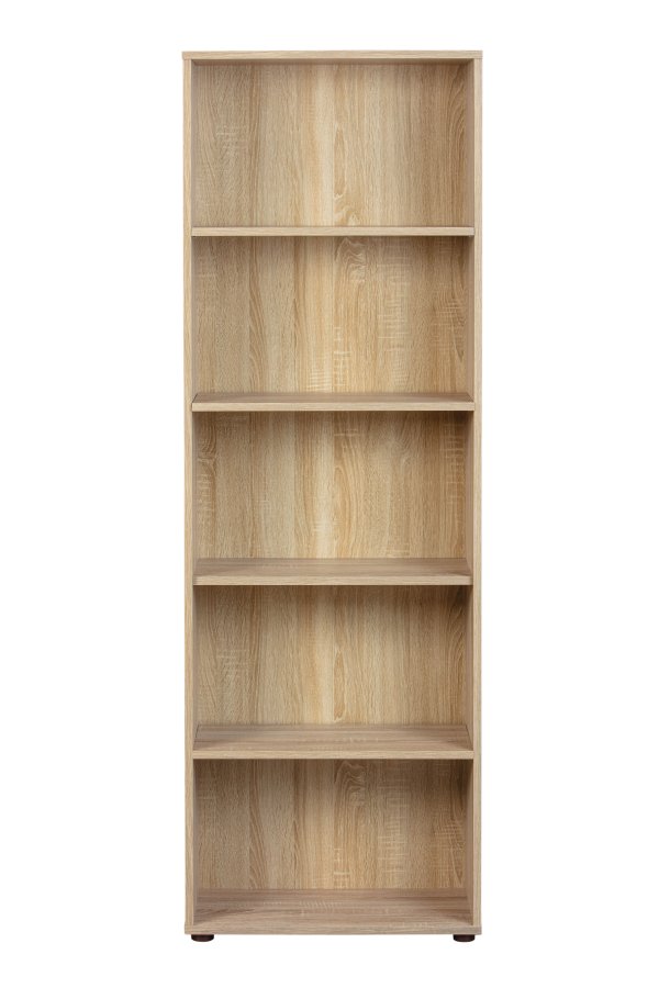 NORDIC LIVING COLLECTION Parini 4 5F bokhylle, Sonoma eikefinish