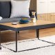 NORDIC LIVING COLLECTION Inter Link salongbord Passione Artisan eik beiset med svart metallramme
