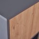 NORDIC LIVING COLLECTION Pepeto frittst�ende bokhylle med 2 d�rer og 2 rom, h�ndlaget eik/antrasitt