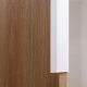 NORDIC LIVING COLLECTION Pepeto 2T frittst�ende hylle i h�ndlaget eik/hvit med 2 rom og 2 d�rer
