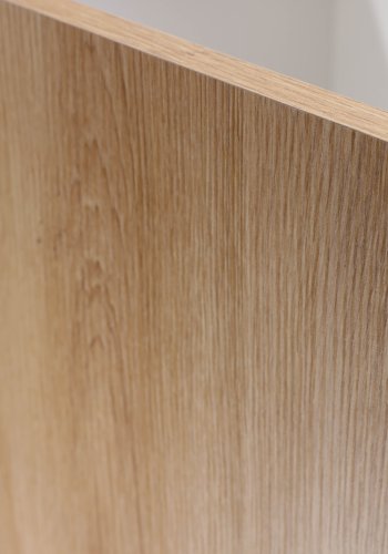 NORDIC LIVING COLLECTION Pepeto 2T frittst�ende hylle i h�ndlaget eik/hvit med 2 rom og 2 d�rer