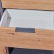 NORDIC LIVING COLLECTION Pepeto kommode med 2 d�rer, 2 skuffer og 3 rom, h�ndlaget eik/antrasitt