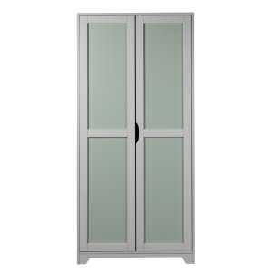 NORDIC LIVING COLLECTION Prati barnegarderobe med 2 d�rer, laget av heltre furu, malt lys gr�