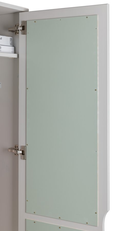 NORDIC LIVING COLLECTION Prati barnegarderobe med 2 d�rer, laget av heltre furu, malt lys gr�