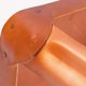 NORDIC LIVING COLLECTION Reema Metallpall, kopparfinish/l�dersits, set om 4