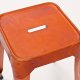 NORDIC LIVING COLLECTION Reema Metallpall, kopparfinish/l�dersits, set om 4