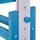 NORDIC LIVING COLLECTION Pijii skrivbord, vit petrol, massivt tr�, h�jdjusterbart med tippbart hyllplan