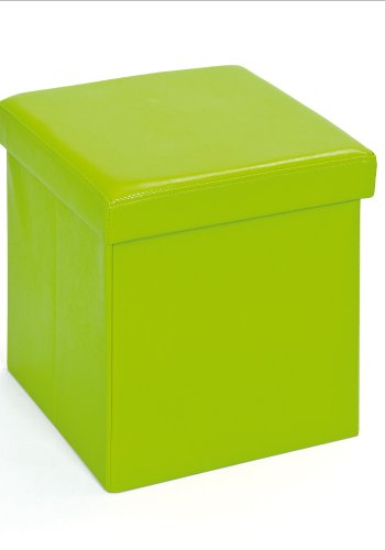 NORDIC LIVING COLLECTION Setti liten gr&ouml;n hopf&auml;llbar l�da med sittdyna
