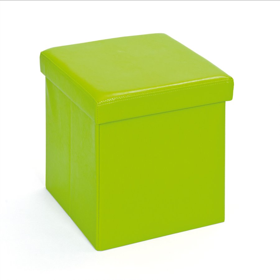 NORDIC LIVING COLLECTION Setti liten gr&ouml;n hopf&auml;llbar l�da med sittdyna