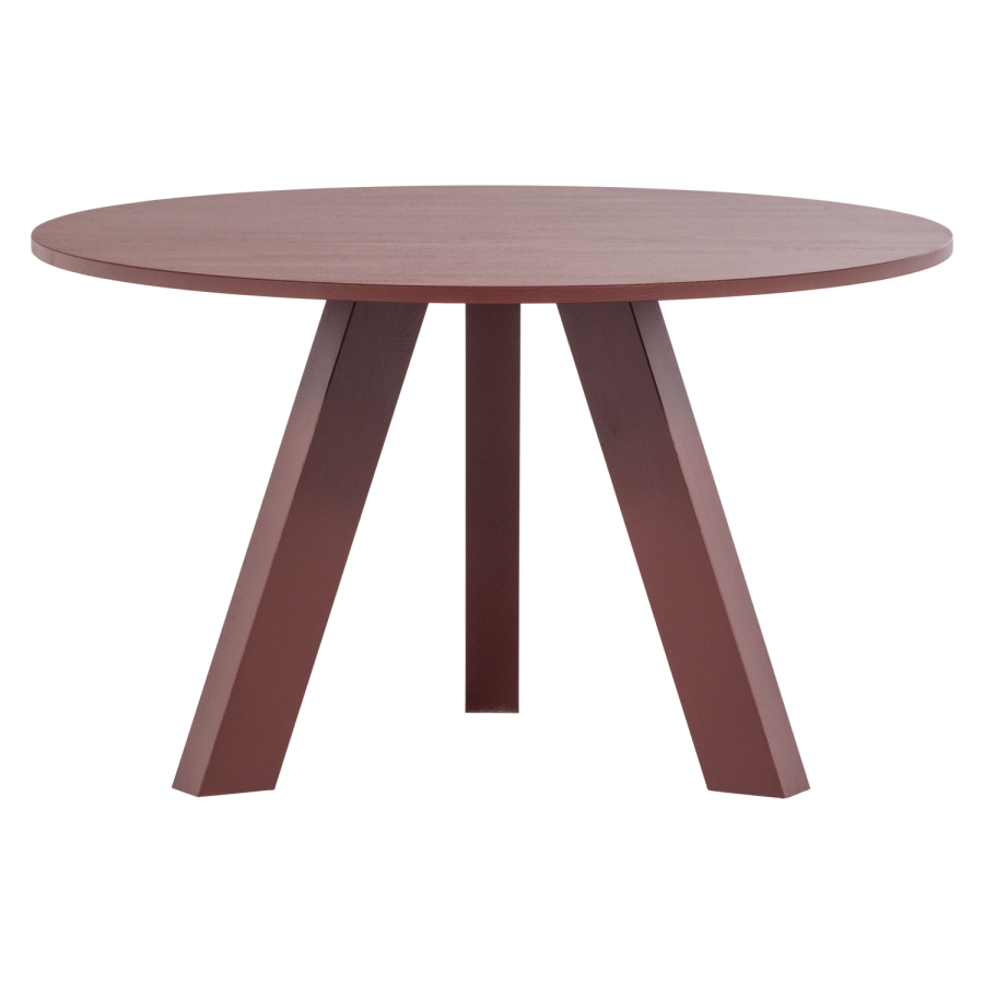 WOOOD Rhonda spisebord �129 cm eik bordeauxr�d [Fsc]