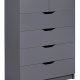 NORDIC LIVING COLLECTION Silenzia byr� med 6 rymliga l�dor f�r enkel f�rvaring i grafitgr�tt