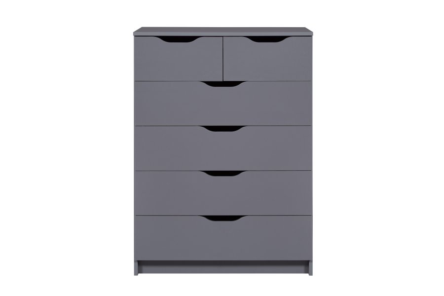 NORDIC LIVING COLLECTION Silenzia byr� med 6 rymliga l�dor f�r enkel f�rvaring i grafitgr�tt