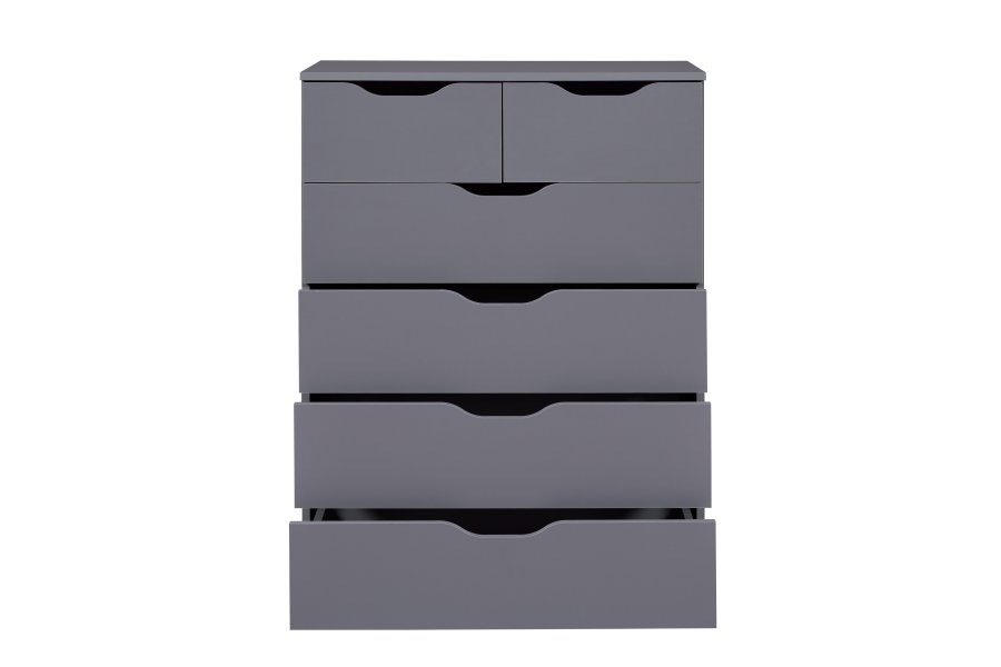 NORDIC LIVING COLLECTION Silenzia byr� med 6 rymliga l�dor f�r enkel f�rvaring i grafitgr�tt