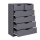 NORDIC LIVING COLLECTION Silenzia byr� med 6 rymliga l�dor f�r enkel f�rvaring i grafitgr�tt