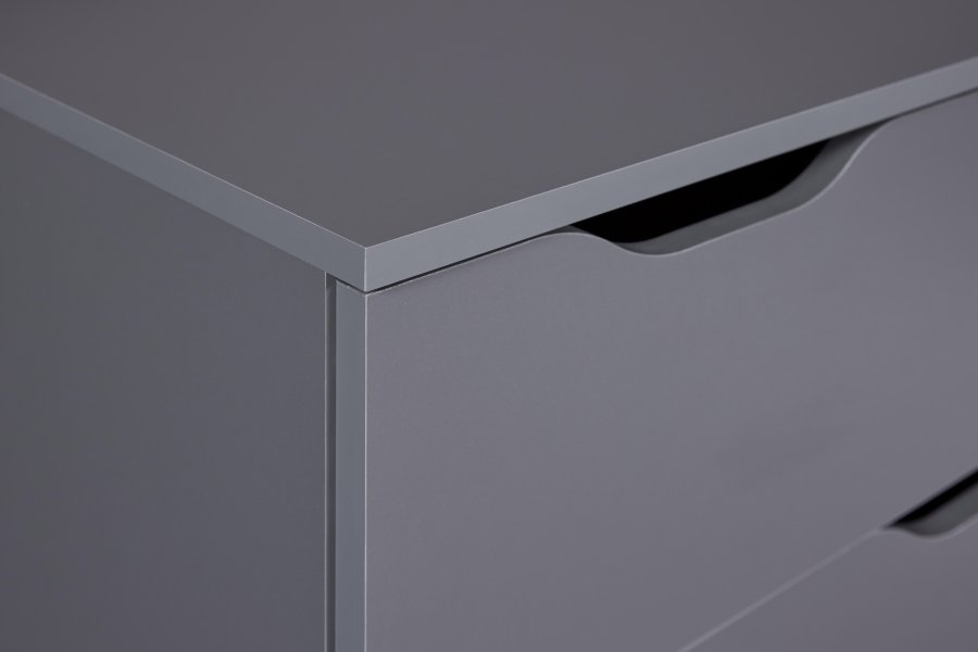 NORDIC LIVING COLLECTION Silenzia byr� med 6 rymliga l�dor f�r enkel f�rvaring i grafitgr�tt