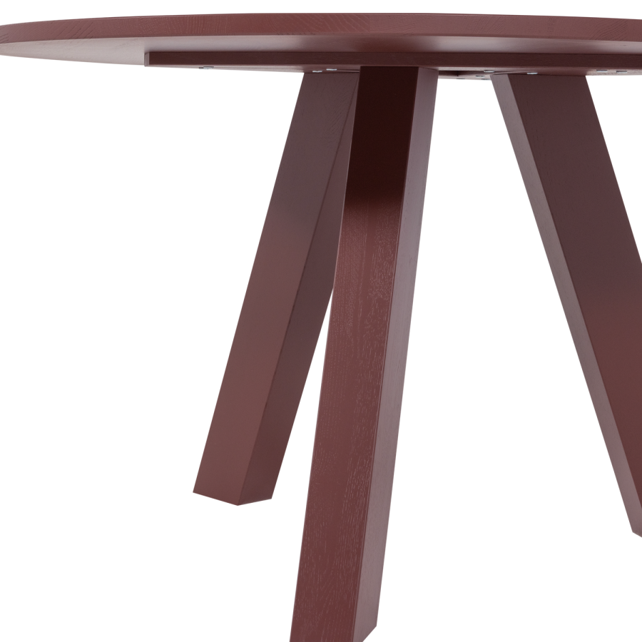 WOOOD Rhonda spisebord �129 cm eik bordeauxr�d [Fsc]