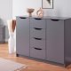 NORDIC LIVING COLLECTION Silenzia byr� med 6 rymliga l�dor f�r enkel f�rvaring i grafitgr�tt