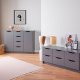 NORDIC LIVING COLLECTION Silenzia byr� med 6 rymliga l�dor f�r enkel f�rvaring i grafitgr�tt