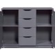 NORDIC LIVING COLLECTION Silenzia byr�, 2 d�rrar, 4 l�dor, grafitgr�