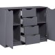 NORDIC LIVING COLLECTION Silenzia byr�, 2 d�rrar, 4 l�dor, grafitgr�