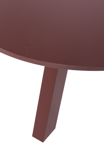 WOOOD Rhonda spisebord �129 cm eik bordeauxr�d [Fsc]