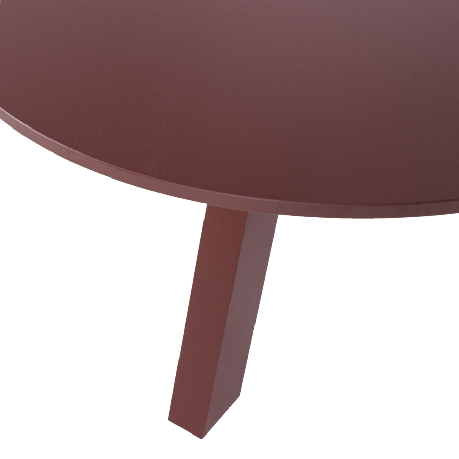 WOOOD Rhonda spisebord �129 cm eik bordeauxr�d [Fsc]