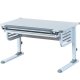 NORDIC LIVING COLLECTION Scalare-skrivbord med l�da med tryckfunktion, h�jdjusterbart med tippbart hyllplan