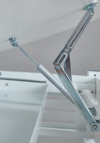 NORDIC LIVING COLLECTION Scalare-skrivbord med l�da med tryckfunktion, h�jdjusterbart med tippbart hyllplan