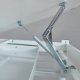 NORDIC LIVING COLLECTION Scalare-skrivbord med l�da med tryckfunktion, h�jdjusterbart med tippbart hyllplan