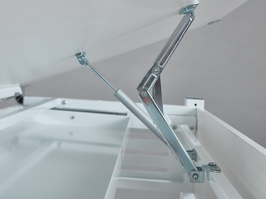 NORDIC LIVING COLLECTION Scalare-skrivbord med l�da med tryckfunktion, h�jdjusterbart med tippbart hyllplan