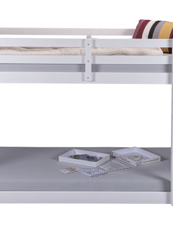 NORDIC LIVING COLLECTION Liten Cloud v�ningss�ng, vit, 207 x 96 x 150 cm, med 2 liggytor och 1 stege