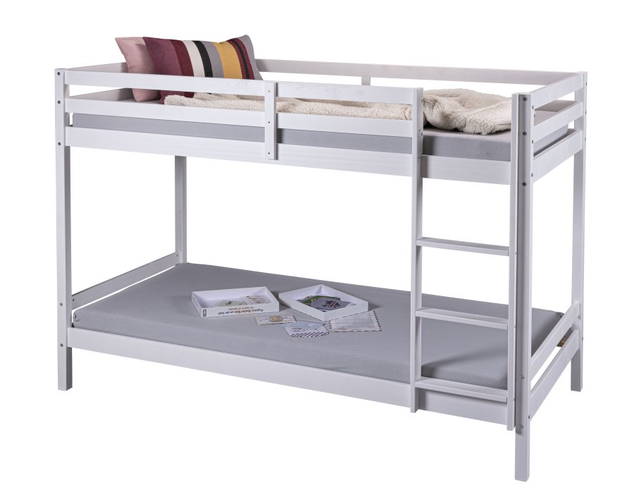 NORDIC LIVING COLLECTION Liten Cloud v�ningss�ng, vit, 207 x 96 x 150 cm, med 2 liggytor och 1 stege