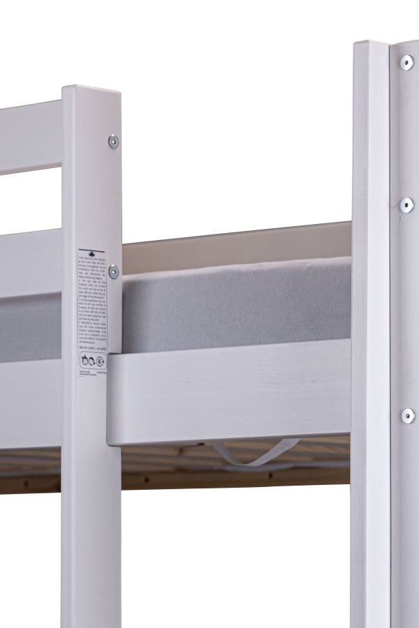 NORDIC LIVING COLLECTION Liten Cloud v�ningss�ng, vit, 207 x 96 x 150 cm, med 2 liggytor och 1 stege