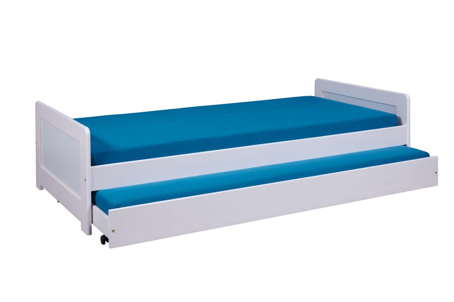 NORDIC LIVING COLLECTION Surf sovesofa 90x200 cm laget av heltre i hvit lakk inkludert lamellbunn med ekstra soveplass