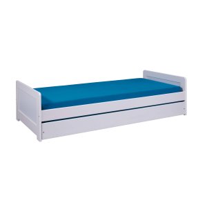 NORDIC LIVING COLLECTION Surf sovesofa 90x200 cm laget av heltre i hvit lakk inkludert lamellbunn med ekstra soveplass