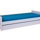 NORDIC LIVING COLLECTION Surf sovesofa 90x200 cm laget av heltre i hvit lakk inkludert lamellbunn med ekstra soveplass