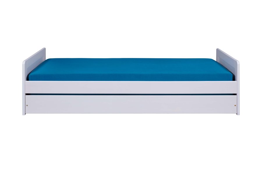 NORDIC LIVING COLLECTION Surf sovesofa 90x200 cm laget av heltre i hvit lakk inkludert lamellbunn med ekstra soveplass