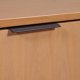 NORDIC LIVING COLLECTION Moderne kommode laget av heltre furu, lakkert i eik. Stabil base takket v�re en svart metallramme, h�ndtak i svart metall av h�y kvalitet, god oppbevaringsplass med �n skuff. To hyller bak to d�rer.