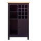 NORDIC LIVING COLLECTION Julina vinsk�p i svart med 1 d&ouml;rr, 3 stora fack och 12 sm� fack, perfekt f&ouml;r vin&auml;lskare