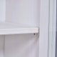 NORDIC LIVING COLLECTION FSC vitrineskap Westerland hvitt, 2 d�rer og 3 skuffer