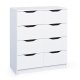NORDIC LIVING COLLECTION Vit byr� med 8 l�dor